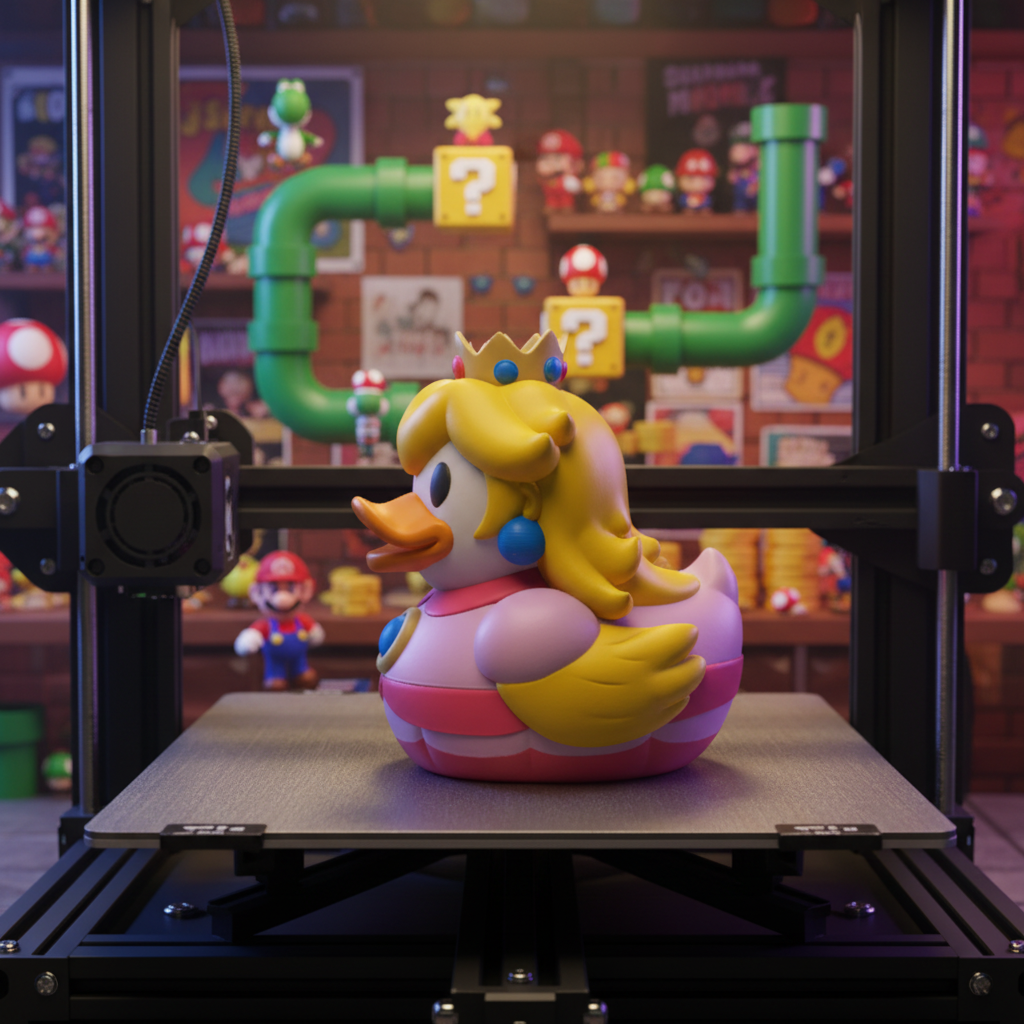 Princess Peach Duck - Left Side