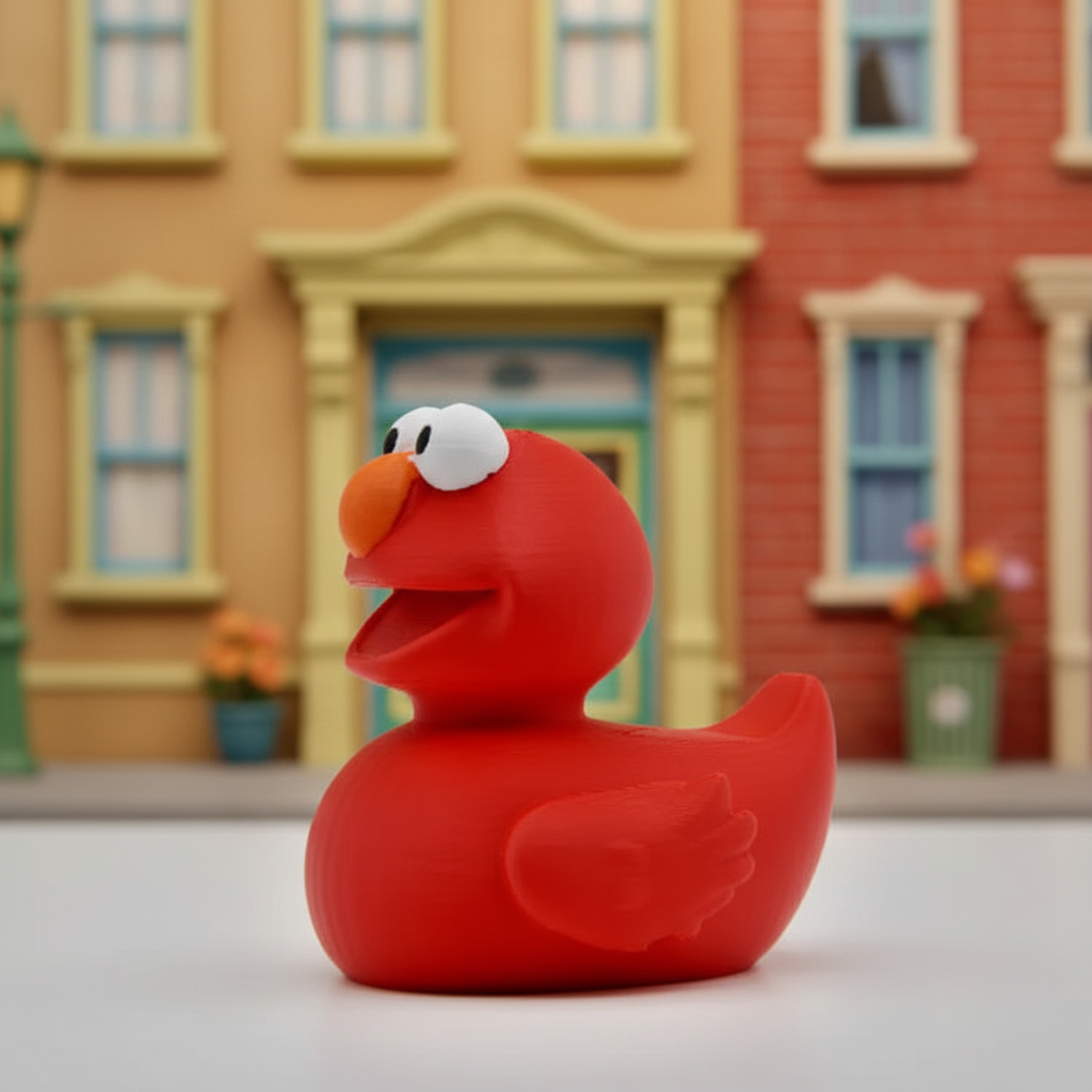 Red Elmo Duck — Right Side