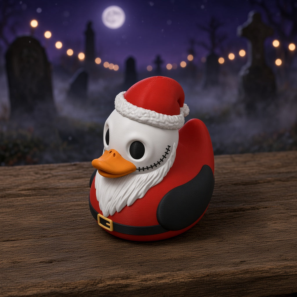 Santa Jack Skellington Duck - 45 degree