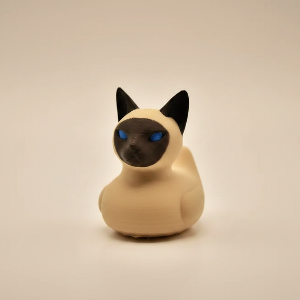 Siamese Cat Duck – Camera-Facing View