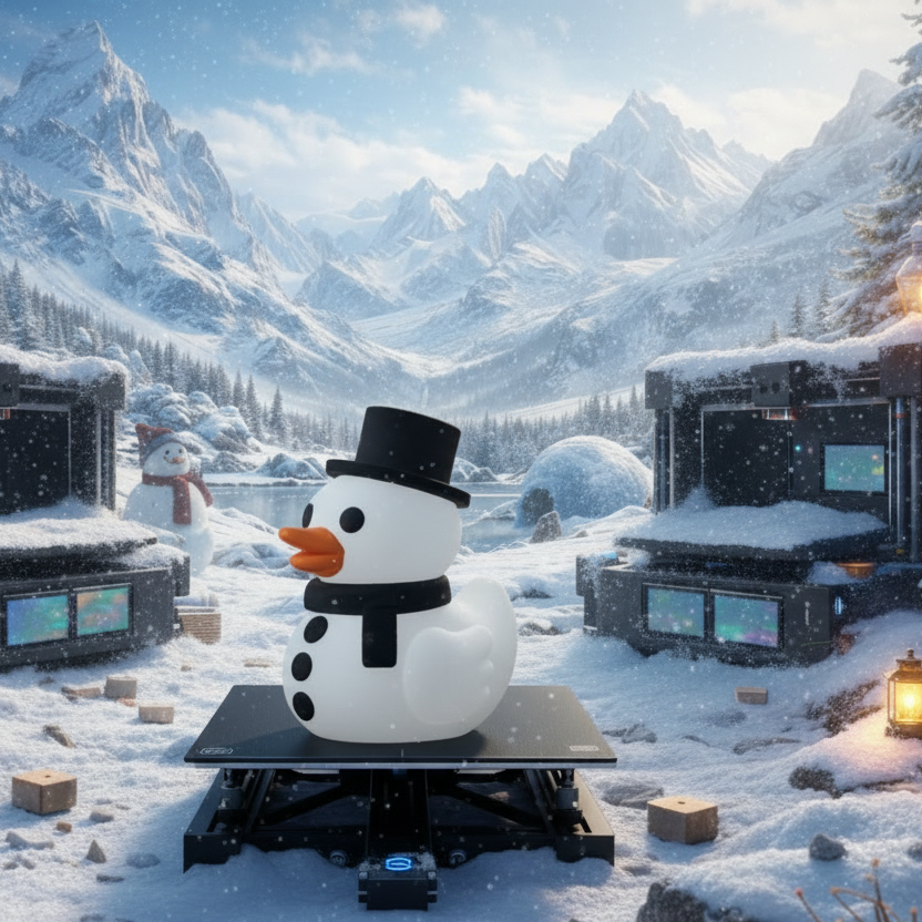 Side - Snowman Duck