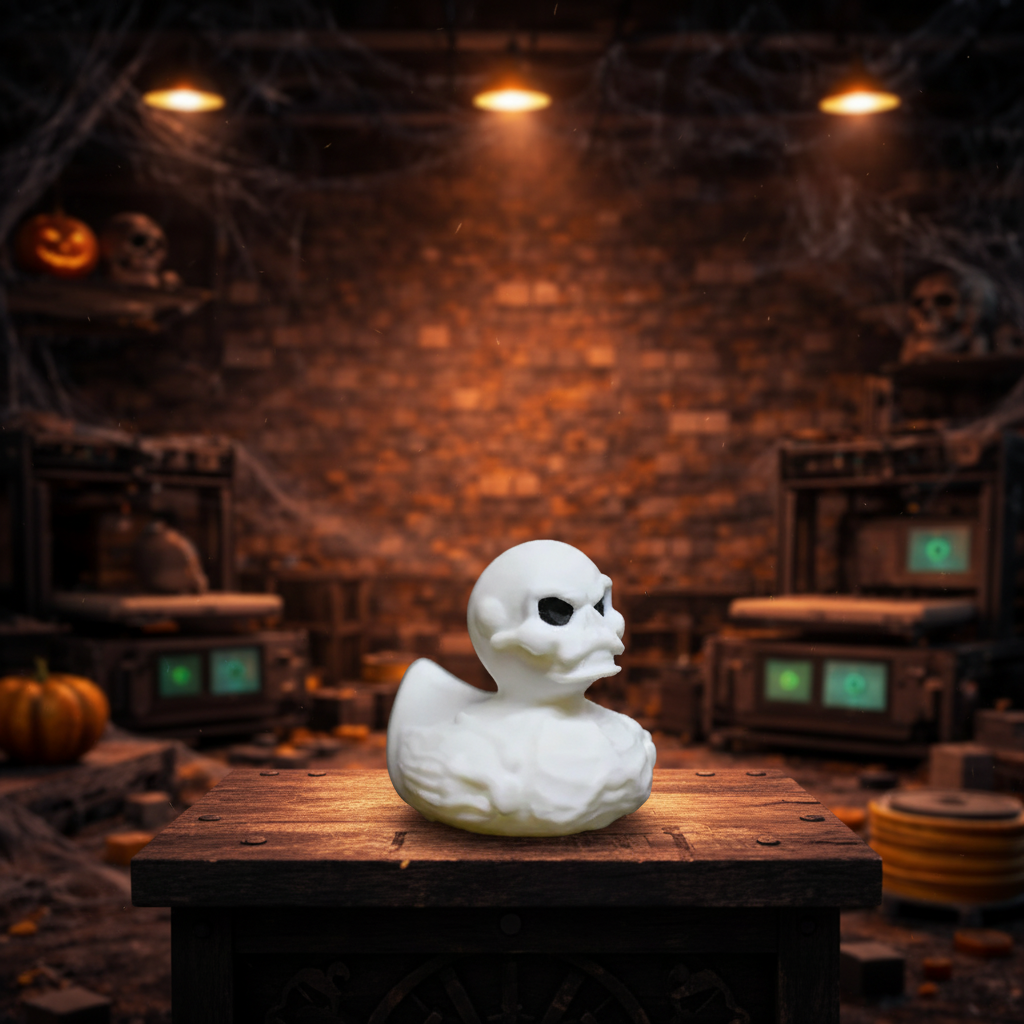Skeleton Duck Background
