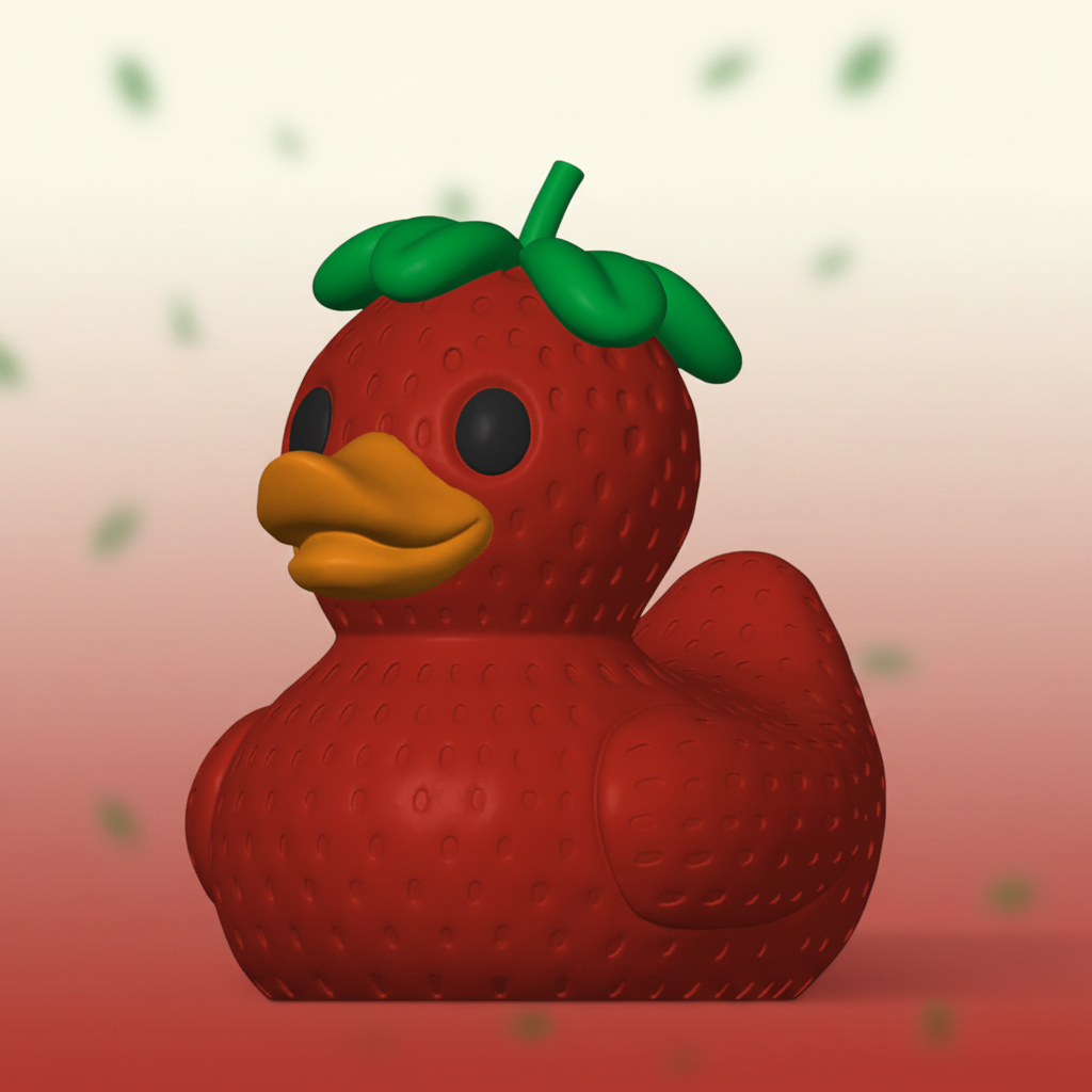 Strawberry Duck – Camera Facing