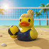 Volleyball Duck Figurine - Female