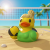 Volleyball Duck Figurine - Female