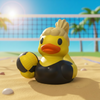 Volleyball Duck Figurine - Female