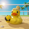 Volleyball Duck Figurine - Female