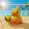 Volleyball Duck Figurine - Female