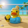 Volleyball Duck Figurine - Female