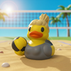 Volleyball Duck Figurine - Female
