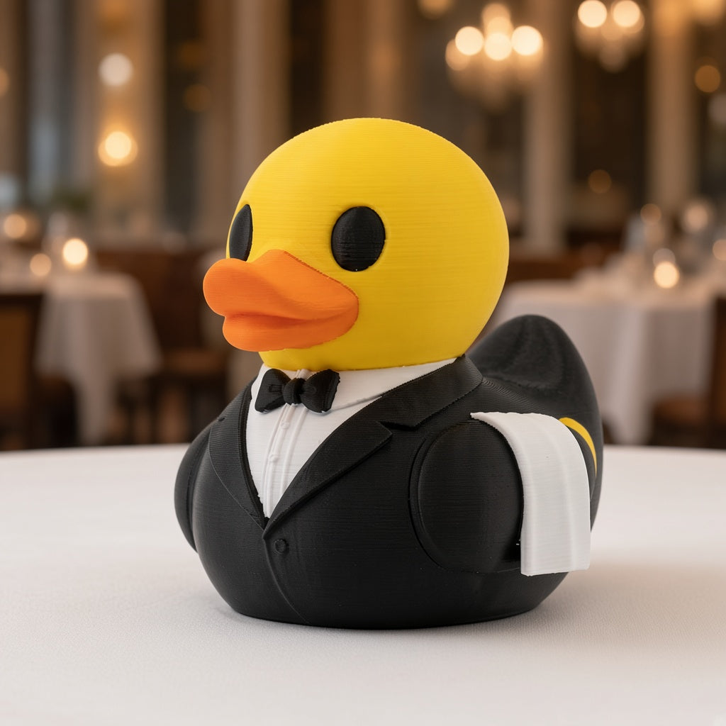 Waiter Duck - 45 degree