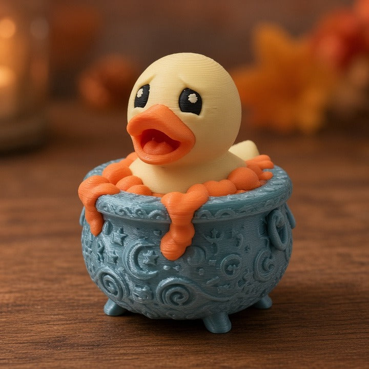 Witch's Cauldron Duck - 45-degree front-left view